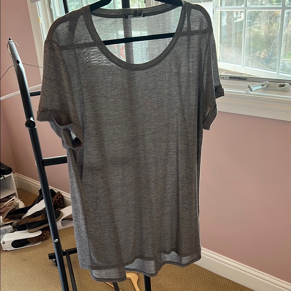 Vince Gray Sheer Women's Top